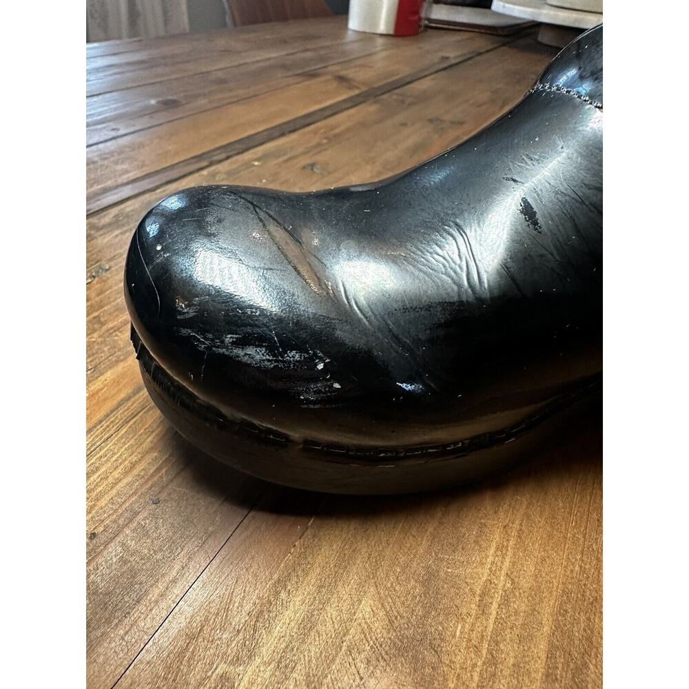 Dansko XP Womens 37 Shiny Black Patent Leather Slip On Comfort Shoes Clogs - Picture 8 of 12
